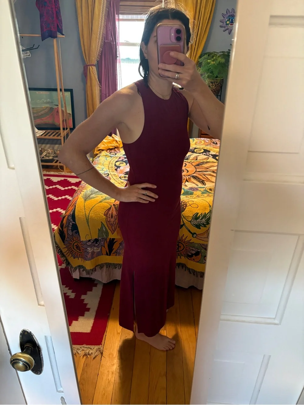 lululemon athletica Sleeveless Wine Maxi Dress